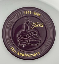 Fiestaware Heather 70th Anniversary Commemorative Trivet picture