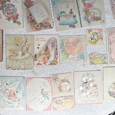 1941 Vintage Baby Cards 20 Lot of Cards Baby Cards picture