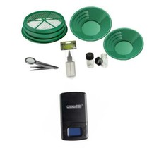 S2 7pc Green Large Gold Classifier Screen & Gold Pan Panning Kit picture