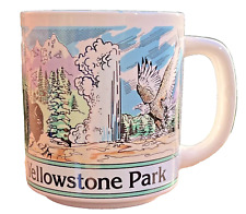 Vintage Yellowstone National Park Ceramic Coffee Mug Cup American Eagle picture