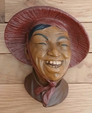 Vintage Head  Wall Hanging 6 1/2