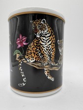 Jaguar Jungle Mug by Lynn Chase w/24K Gold Accents Coffee Mug Collectible picture