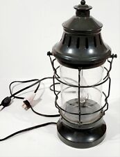 Home Decor Electric Vintage Stable Antique Metal Lantern Lamp Wall Hanging picture