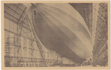 Vintage Zeppelin Airship Hangar Postcard Friedrichshafen Germany Unposted picture