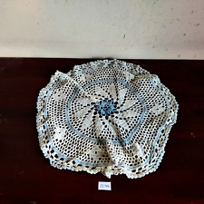 1930s Vintage Handmade White Color Cloth Crochet Decorative Collectible CL144 picture