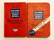 Red Book Used Car Price Guide Lot 2 Vintage 1956 1957 Pocket Auto Values picture
