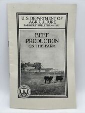 1940 USDA Farmers Bulletin No 1592 BEEF PRODUCTION ON THE FARM by W.H. Black picture