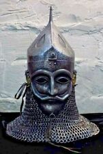 Steel Medieval Knight Mask Ottoman Empire Helmet With Chainmail picture