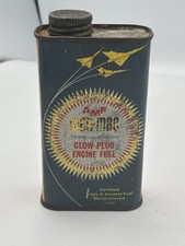 Vintage 1959-63 AMF Wen-Mac Glow Plug Model Airplane Fuel Can 1/2 Pint picture