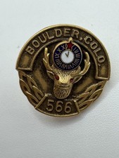 WWII Loyal Order of Moose Veterans Pin- World War II Service (566m) Boulder Co picture