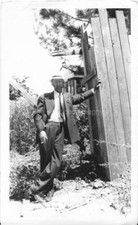 HE WALKED THE EARTH Vintage FOUND PHOTOGRAPH bw MAN CIGARETTE Snapshot 04 44 O picture