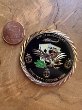 US Navy HSC-21 Blackjacks Chief Petty Officer Mess Challenge Coin CPO 1893 RARE picture