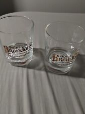 Two (2x) Saint Brendan’s Glass Cups Liquor Highball Irish Cream - St Brendans picture