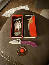 New Spyderco Ladybug 3 Lockback Purple Stainless Japan SCLPR3 picture