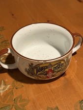 Vintage Tabasco Brand Standard Oysters Double-Handle Gumbo Bowl *Small Chip* picture