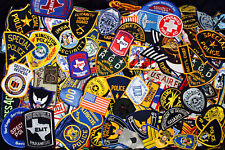 100 Pack NEW Vintage Police Security Sheriff EMT Fire Military Americana Patches picture