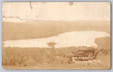 1922 RPPC Granite lake Munsonville New Hampshire DAMAGED Real Photo Postcard picture
