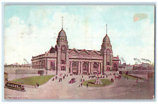 1909 New Union Station Worcester Massachusetts MA Antique Posted Postcard picture