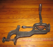 Antique Goodell Pratt Toolsmiths Bench Drill Press Hand Crank picture