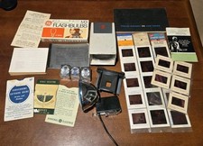 Misc Vintage Photography Lot - Slides Bulbs Tele-vue Pamphlets Etc picture