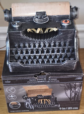 NEW ANIMATED HAUNTED OLD LOOKING TYPEWRITER HALLOWEEN PROP DECOR ASHLAND SPOOKY picture