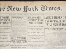 1917 MAY 7 NEW YORK TIMES - 200,000 MEN READY TO GO WITH ROOSEVELT - NT 9136 picture