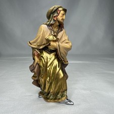 LEPI Nazarene Nativity Wise Men Balthasar Wood Carved Italy 5” picture
