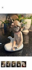 Retired Lladró Porcelain MERMAID Figure #1415 - NOTE MISSING PEARL IN FRONT picture