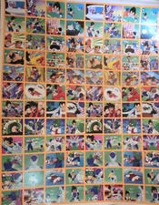 X25 UNCUT SHEETS DRAGON BALL Z2 STICKER ALBUM PERU NAVARRETE 1998 TOEI ANIMATION picture
