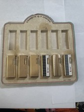 Vintage Gas Lighter Display With 6 EMPTY Lighters picture
