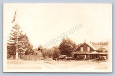 K7/ Lake Placid New York RPPC Postcard c1910 Automobile Jogn Brown Home 336 picture