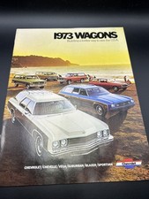 NOS 1973 CHEVROLET STATION WAGONS DEALER SALES  BROCHURE 20 PAGES picture