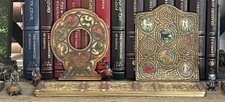 ANTIQUE TIFFANY STUDIOS NY GOLD JEWELED 9TH NINTH CENTURY 12