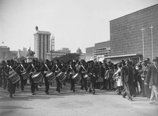 Belgian army band at the Universal Exhibition in Paris July 19 1937 Old Photo picture