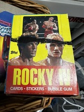 1985 Topps Rocky IV WAX BOX -12 Packs Gorgeous Rocky VS Drago picture