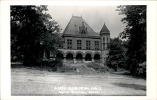 North Easton MA Ames Memorial Hall c1900s-20s Real Photo Vintage Postcard picture