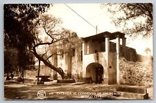 Entrance To The Convento De Churubusco. Mexico City Real Photo Postcard. RPPC picture