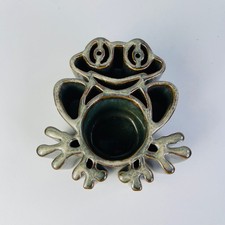 Happy Frog BAY POTTERY Candle Pots Votive Tea Light Holder picture