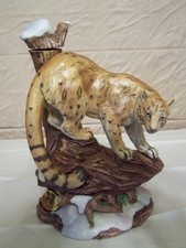 Ezra Brooks 1980 Pakistan Snow Leopard Decanter EMPTY w/org packing FOAM & BOX picture