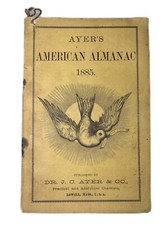 Ayer's American Almanac 1885 Booklet Lowell Mass Practical Analytical Chemists picture
