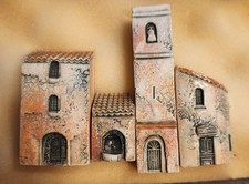 VINTAGE J.P. GAULT PROVENCE MINIATURE BUILDINGS 4 PIECES picture