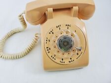 Vintage ITT Retro Beige Tan Rotary Dial Desk/Table Top Old School Telephone picture