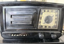 Vintage 1951 Admiral 5J21 Bakelite Tube Radio AM Turns On Dial Sting Broken. picture