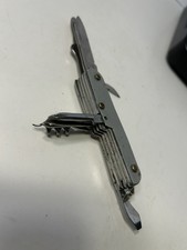 Vintage 10 Pc. Stainless Steel Pocket Knife From The 1890s picture