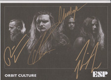 Orbit Culture    **HAND SIGNED**    a4 promo card ~  AUTOGRAPHED picture