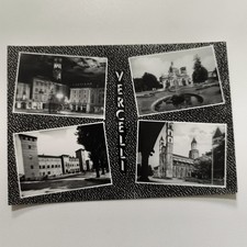 VERCELLI VARIOUS VIEWS PHOTOGRAPH POSTCARD BLACK AND WHITE UNTRAVELED picture