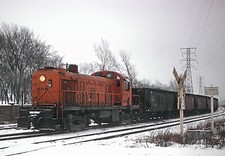 Elgin, Joliet & Eastern 808 Alco RS2 at Whitting, IN on Feb 10, 1963 5 x 7 Photo picture
