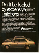 1986 Volkswagen Jetta Vintage Magazine Ad  VW Jetta picture
