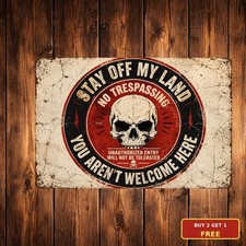No Trespassing Not Invited Warning Sign Private Property Safety Plaque picture