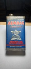 VINTAGE 1950'S SEMDAC 1/2 PINT LIQUID GLOSS CAN STANDARD OIL COMPANY L@@K picture